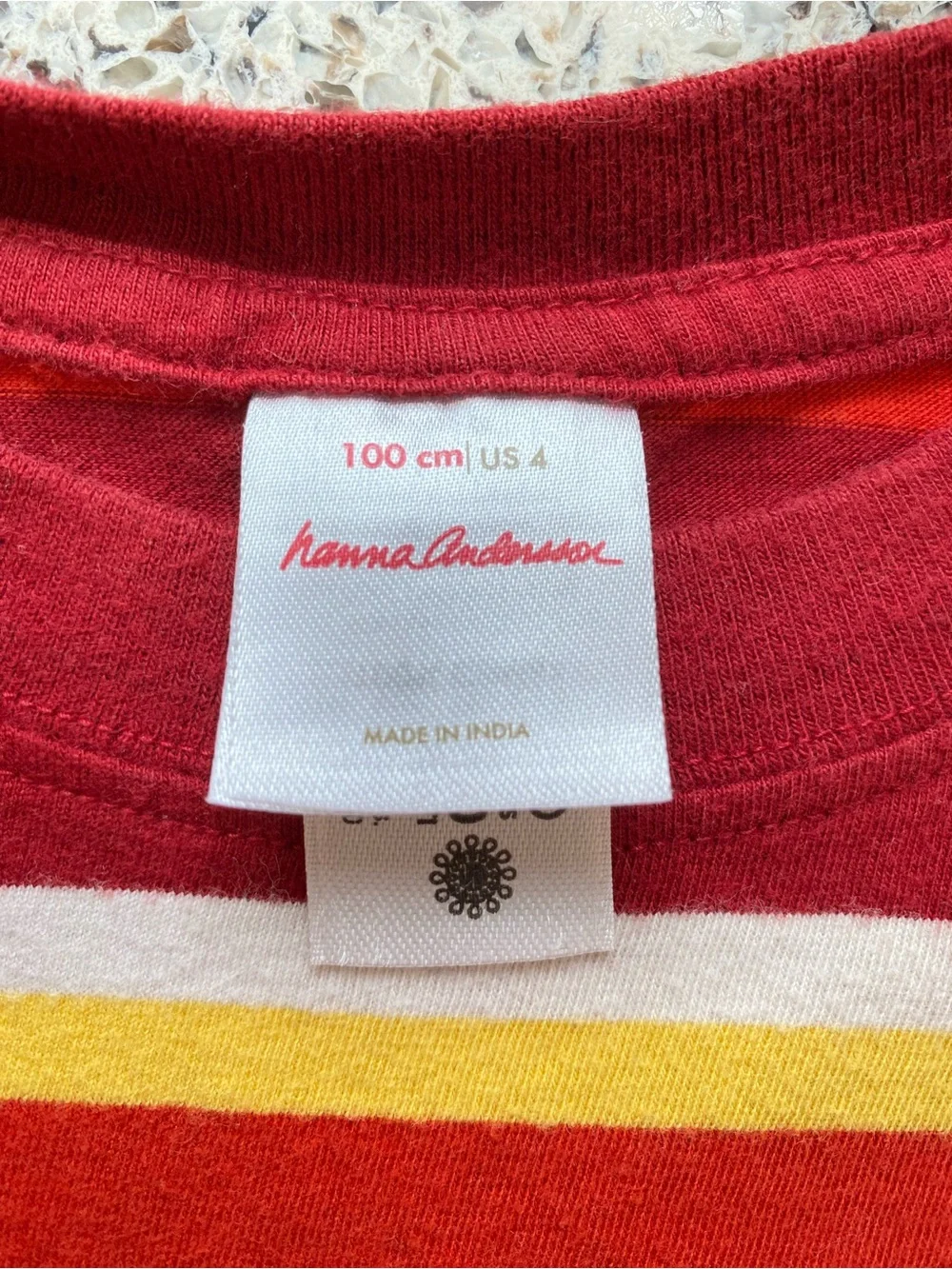 HANNA ANDERSSON Colorful Striped Cotton Long Sleeve Knit Top 4